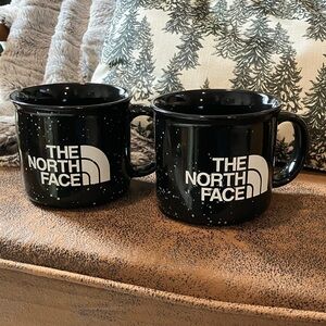 The North Face Black and White Speckled Mugs
